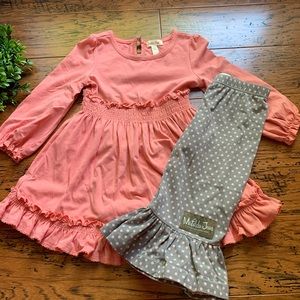 Matilda Jane blush/gray set size 2
